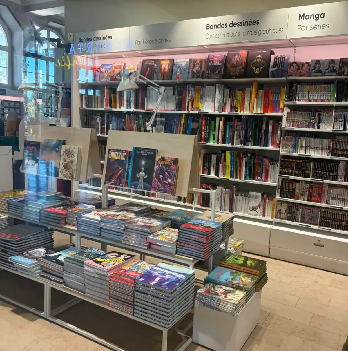 Rayon BD et mangas en grande surface culturelle