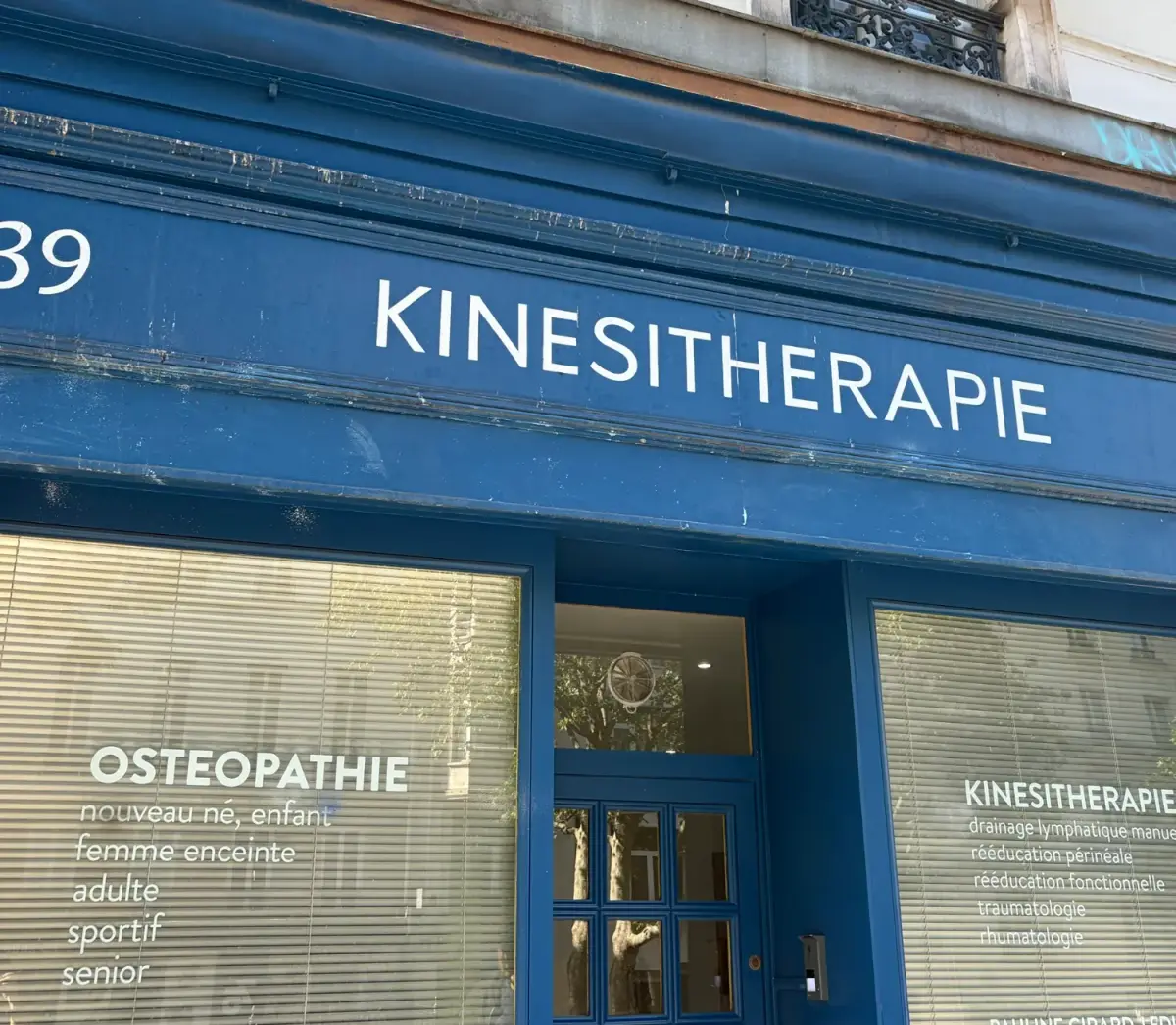 Cabinet de kinésithérapie et ostéopathie - façade